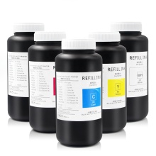 Factory Direct 6 Color UV Print Ink for PVC and Glass Sheet Printing