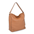 Spring Bag Natural Leather Triangle Hobo Bag Tan