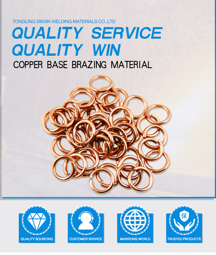 High Efficiency For Brazing Cheap Price By China Supplier Phosphorus Copper Soldering Rings