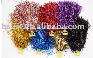 2016 Hotsale high quality cheerleading craft pom poms wholesale tinsel cheerleading pom poms