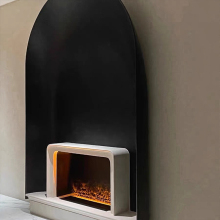 Freestanding Digital Electric Fireplace with Fogging and 3D Sound Effects (220V)