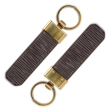 Coklat dengan tali leher pemegang kartu ID lanyard