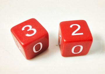 20MM factory wholesale number dice with number 1,1,0,0,2,3, number cube