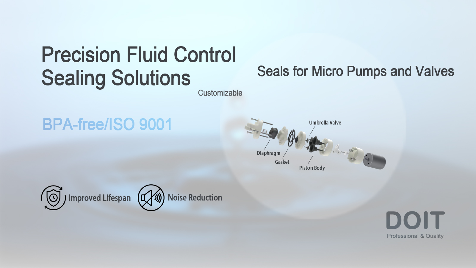 Phớt cho máy bơm và van siêu nhỏ Seals for Micro Pumps and Valves