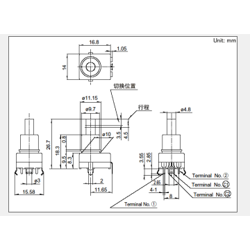 SPEF series push switch