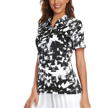 Custom Organic Golf Apparel: Women's Sublimated Polyester Spandex Performance Golf Shirt & Custom Polo