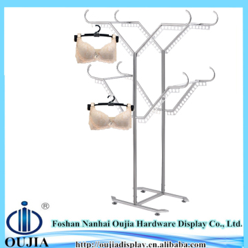 modern retail metal bra display rack