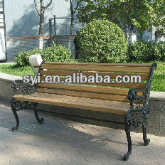 Garden Chair Cast Iron Outdoor Furniture Wood Steel Bench