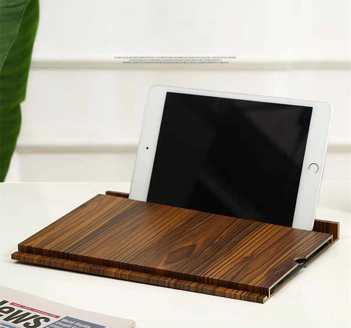 12in Wooden Ampliar Pantalla cellular Mobile Phone Screen Magnifier