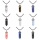 Pierre naturelle forme de balle pendentif colliers chaînes prisme hexagonal Chakra Reiki bijoux en cristal pour femmes hommes