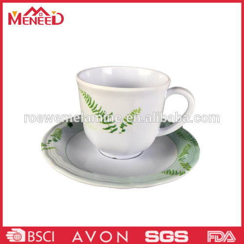 New arrival ceramic printed coffee cups and saucers