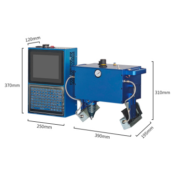 Handheld Flange Deep Dot Peen Marking Machine 150x80mm G03