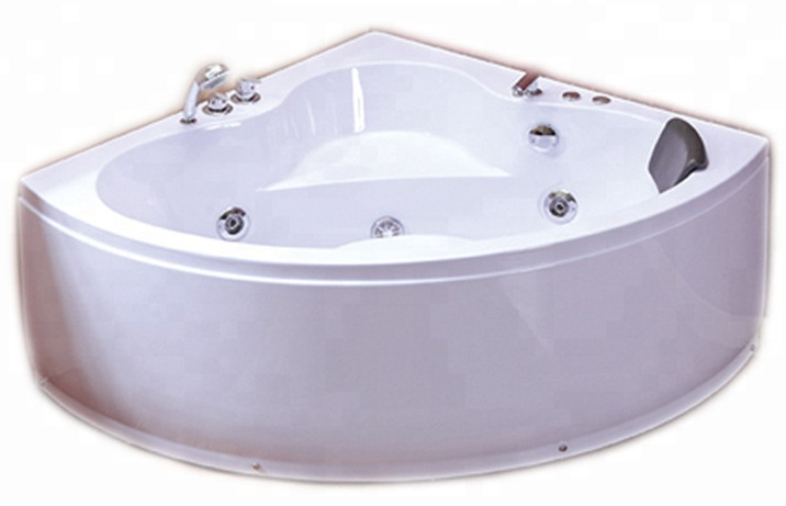 1350mm Corner Whirlpool Bathtub with Control Panel