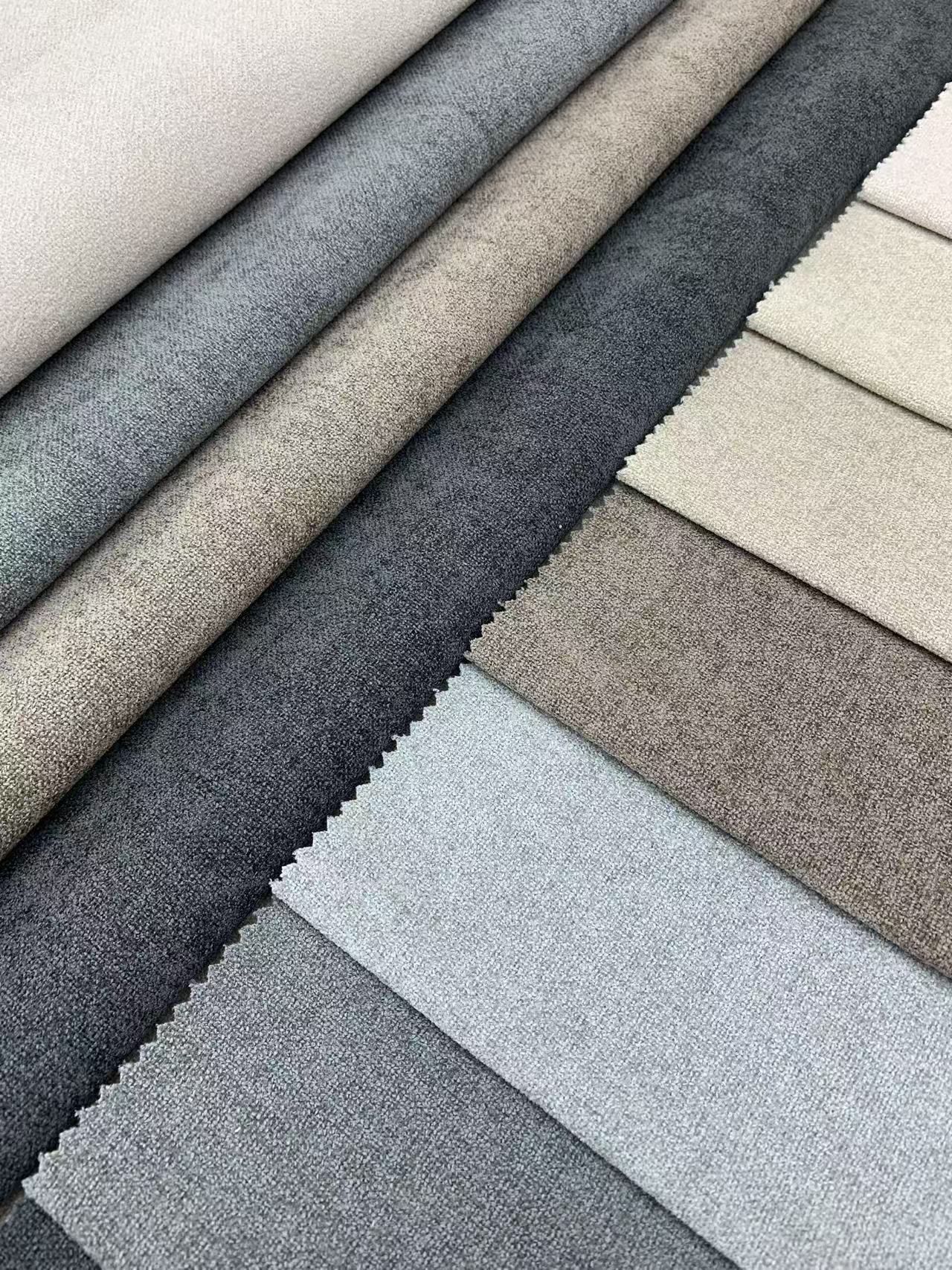 Tissu d'ameublement de canapé de couleur unie aspect lin Linen Look Solid Color Sofa Upholstery Fabric
