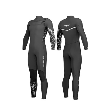 Zeegeten op maat gemaakte heren 4/3mm borst zip vol wetsuit