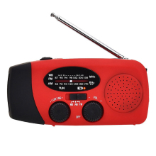 Portable Solar Hand Crank Emergency Radio with USB Charger and LED Torch