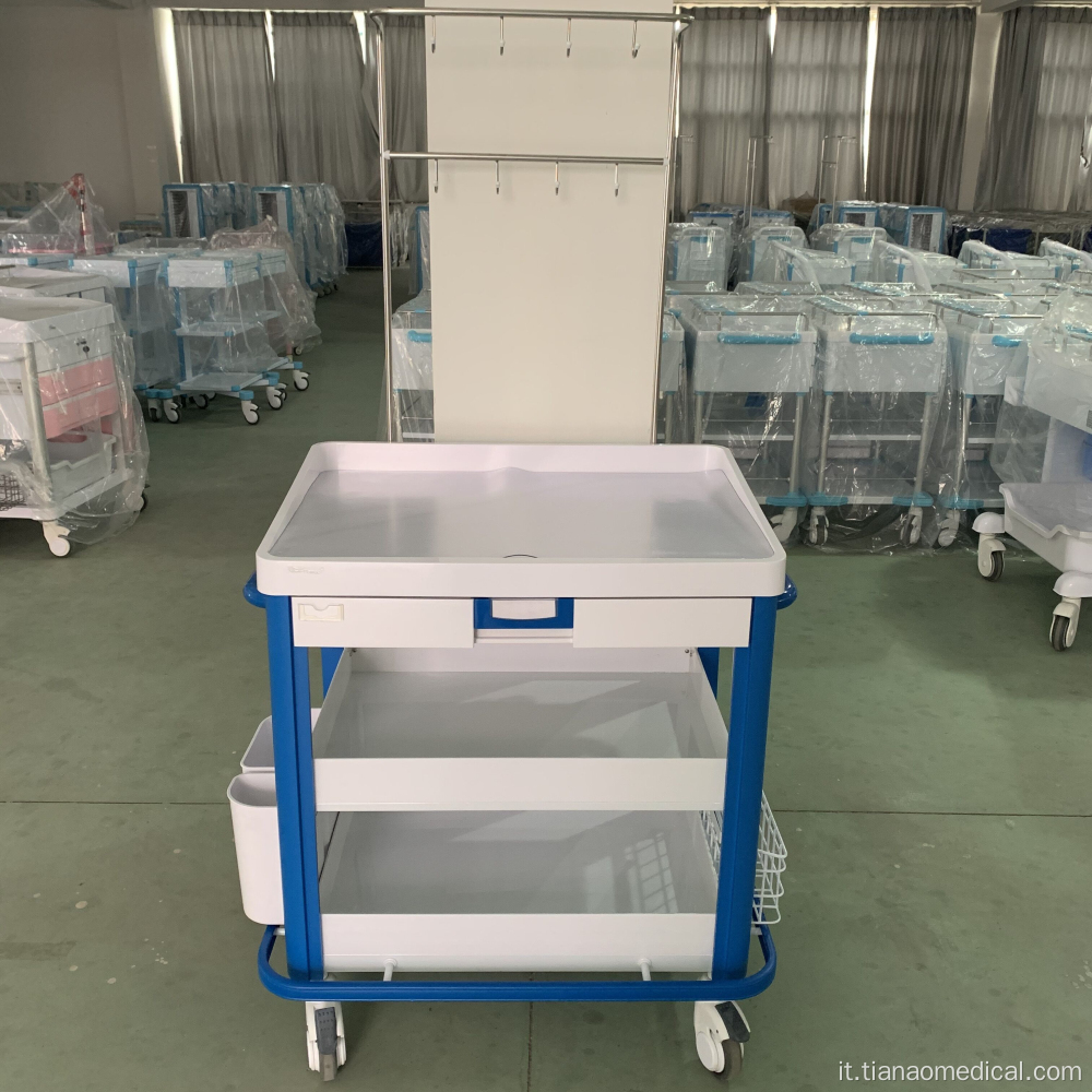 Carrello formato IV per cassetto personalizzato ABS ospedale