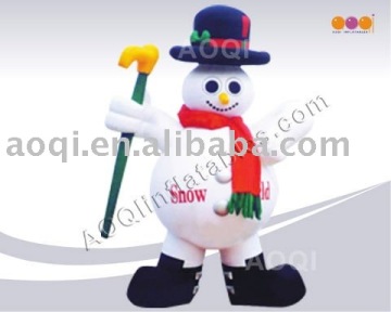 popular 2016 hot sell outdoor christmas decoration inflatable snow man giant inflatable model for promotion