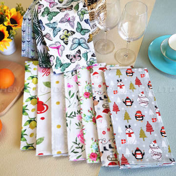 100% cotton printing tea towel