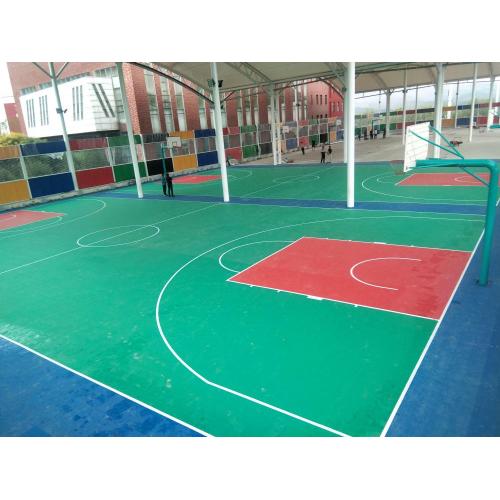 hot sales model home using basketball court tiles rubber tile