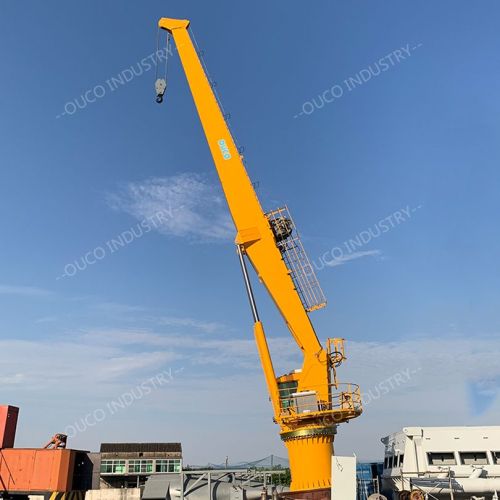 Custom 25T20M Stiff Boom Crane For Offshore Platforms