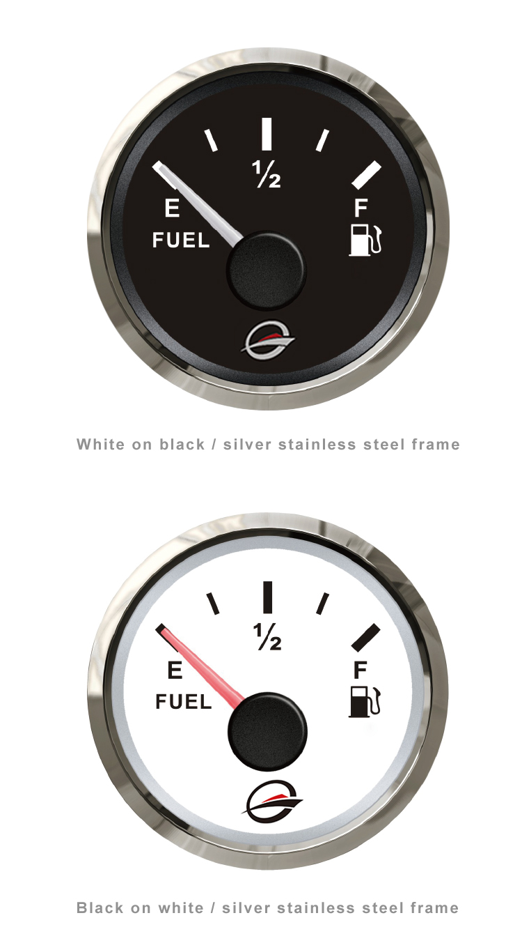 Genuine Marine Marine Boat Caravan Car 52mm DC Tank Level Gauge Fuel Meter