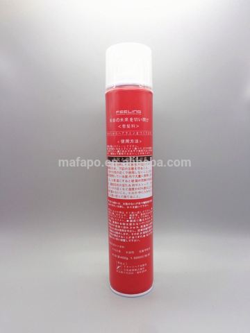 Aerosol hair spray hair loss treatment