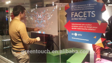 Sunreadable dark grey Projection Film/Self Adhesive Holographic film /3D Rear Projection Film work in daylight