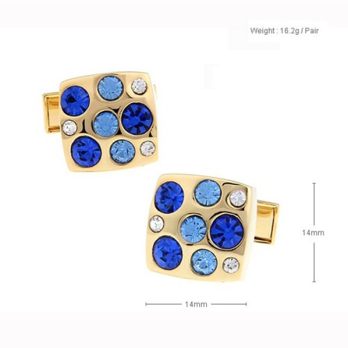 Fashion Multi-color Crystal Cufflinks, Jewelry Wedding Cufflinks For Men