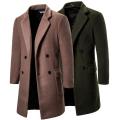 Manteau en laine sur mesure pour hommes à double boutonnage pour l'hiver