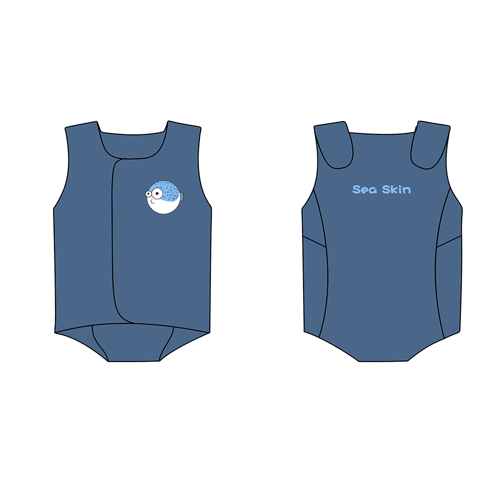 Seaskin Neopren Swim Kız Bebek Dalış Elbisesi