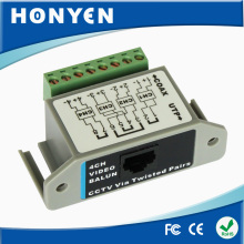 4 CH Coaxial to UTP balun block terminal HY-401