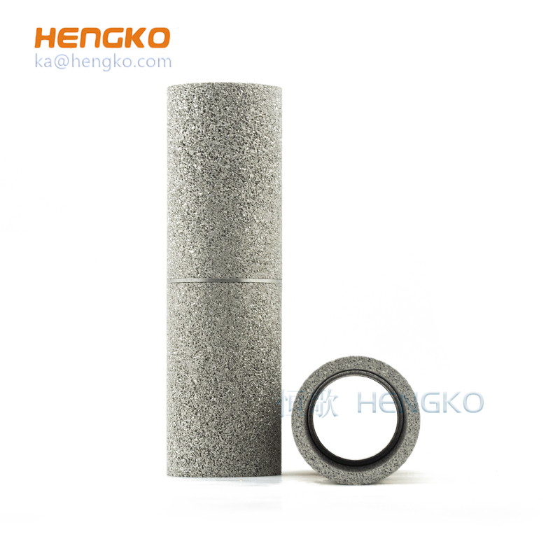 HENGKO sintered metal filter stainless steel sintered powder/wire mesh micron filter tube