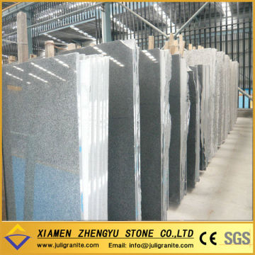 China polished black granite slab