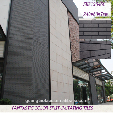 Black outside decorate wall tile