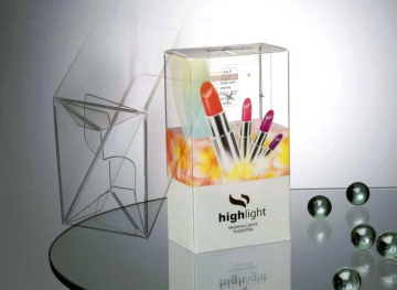 PLASTIC BOX CLEAR PVC PET PACKAGING LIPSTICK BOX