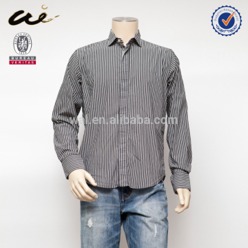 Anti-wrinkle gray color man shirt