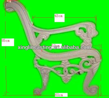 art cast iron bench leg