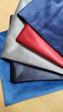 Knitted Polyester Solid Color Dutch Velvet Fabric Sofa