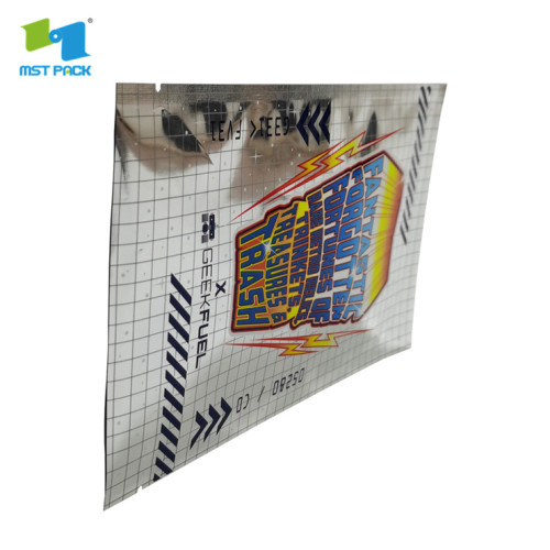 3 side seal flat foil plastic pouch packaging