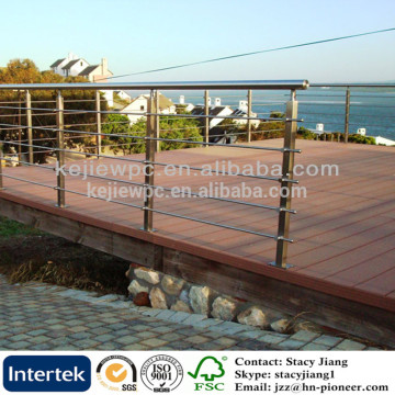 Outdoor Waterproof Wood Plastic Composite Exterior Decking Anti-UV WPC Flooring