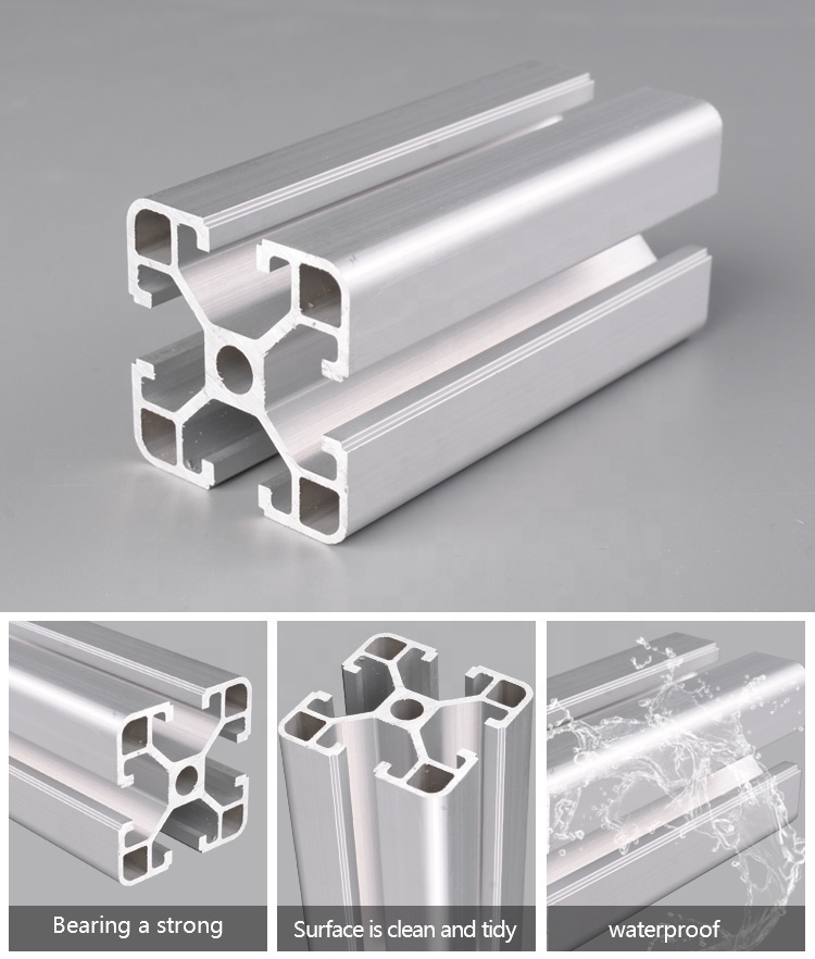 6000 series industrial aluminum profile t slot 4040 40x80 6063 t5 customized extruded aluminum extrusion profiles