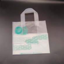 HDPE die cut handle bag with paper sheet