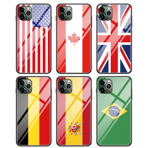 US Germany UK Flag Print iPhone13promax Covers Plastic