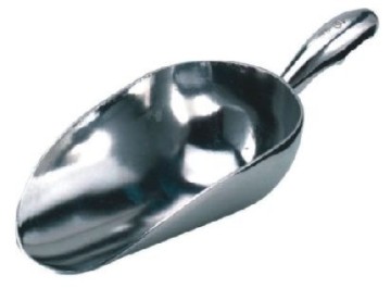 Flour scoop, aluminium