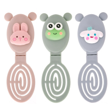 Foldable Portable Cartoon Children Hair Mirror Brush - Save Space & Multi-Use
