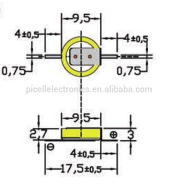 cr1025 solder battery with tabs 3v CR1025 coin cells