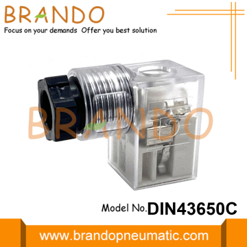 DIN 43650 Type C Solenoid Valve Coil Connector