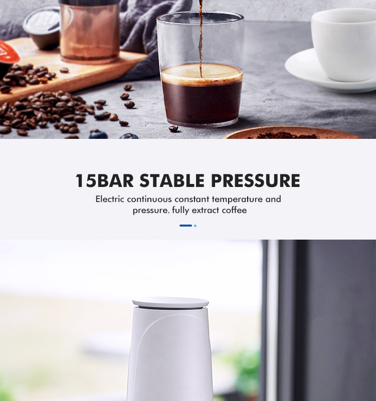 Portable Coffee Machine Mini Coffee Machine Espresso for Home Office Electric USB White Car Coffee Maker