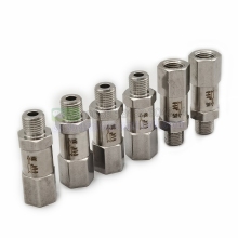 SS304 Stainless Steel One-way Check Valve Male Female Ball Check Valve